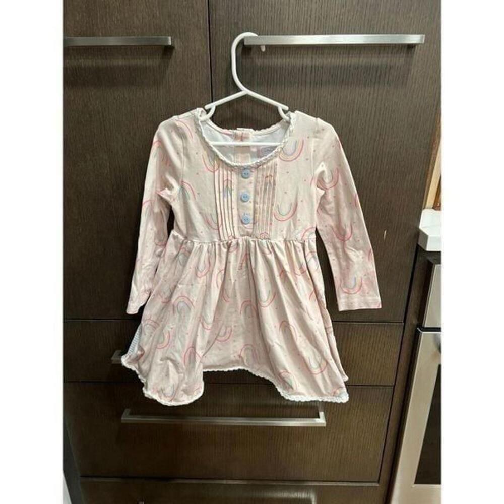 sweethoney rainbow girls dress untreated‎ stain size 4T